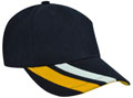 FRONT VIEW OF BASEBALL CAP NAVY/WHITE/AUSSIE GOLD